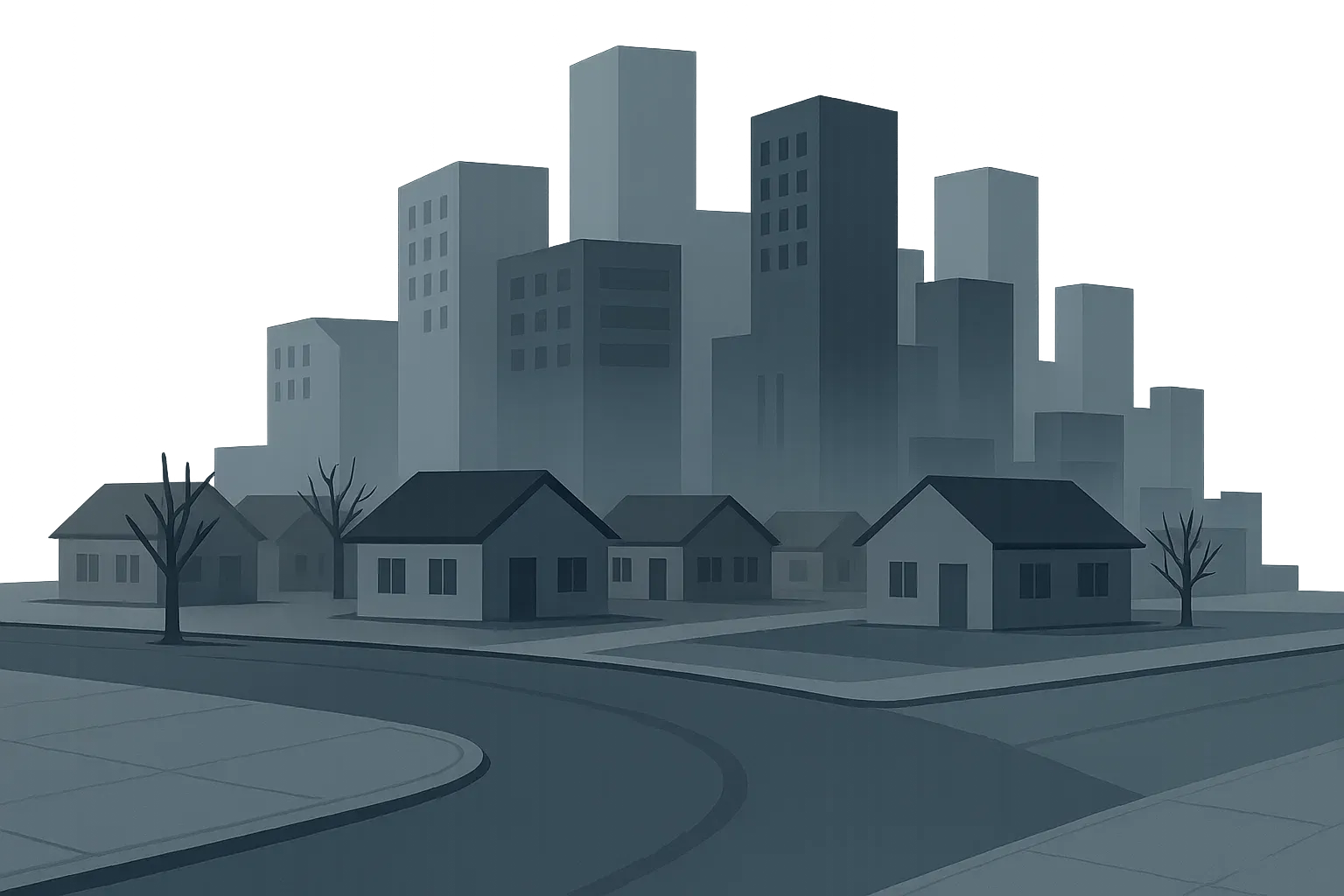 New, generic houses being built
